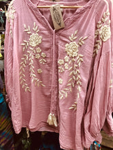 Load image into Gallery viewer, SOLD - The poets blouse, long sleeved in dusty pink