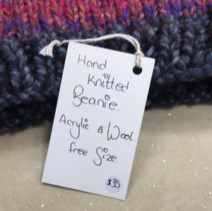 Handmade hand knitted beanie